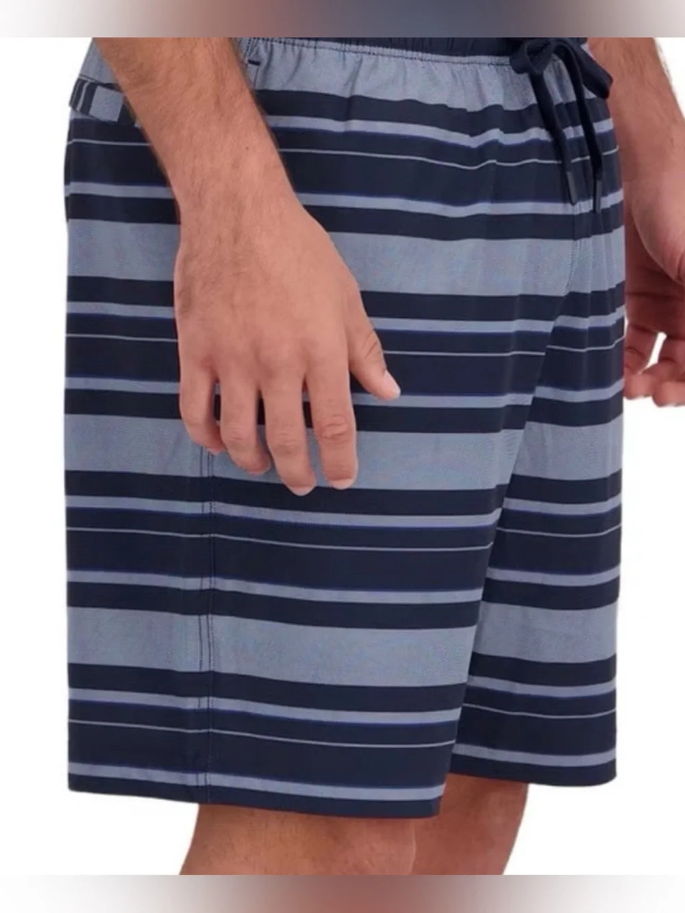 Nautica Men’s Blue Striped Swim Shorts